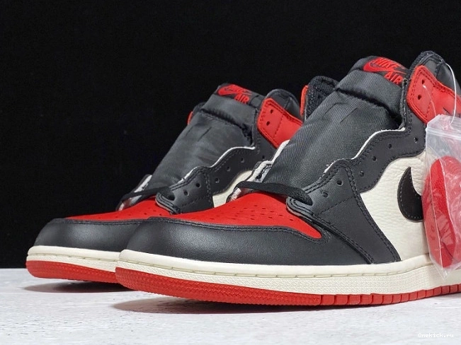One Kick Retro 1 Bred 555088-610 Toe Air Jordan OG High 0717